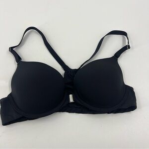 ✅ SOMA BLACK MEMORABLE FRONT CLOSURE RAZORBACK BRA SIZE 34A